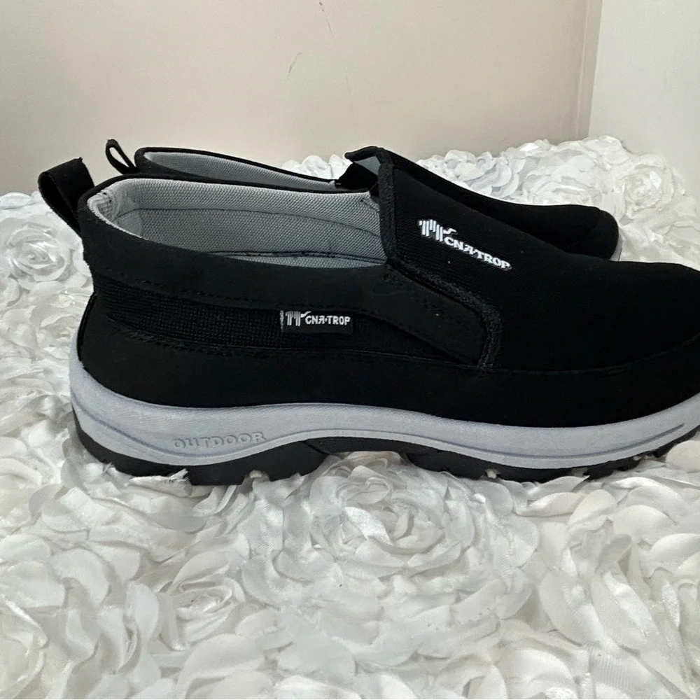 CNA-Trop Black‎ Slip-on Loafers Canvas Shoes Men's 45 US11 Arch Support